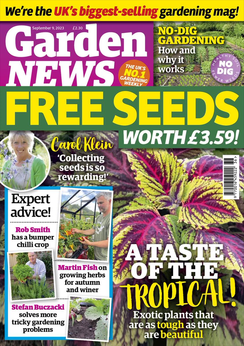 NEW ISSUE DAY! 🌱 A Taste of the Tropical! ☀️

🟩 Exotic plants that are as tough as they are beautiful
🟩 NO-DIG GARDENING: How and why it works
🟩 Carol Klein: 'Collecting seeds is so rewarding!'

PLUS! What to do now in your garden, advice from our experts and so much more!