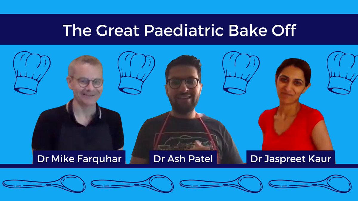 RCPCH (@rcpchtweets) on Twitter photo The Great Paediatric Bake Off Returns with <a href="/DrKidneyAsh/">Ash</a> and guests <a href="/DrMikeFarquhar/">Michael Farquhar</a> and Jaspreet Kaur from <a href="/Paedsoftlanding/">TeamSoftLanding</a> discussing equality diversity and inclusion in paediatrics and getting stuck into baking Persian Love Cakes.
ow.ly/ucb450PHs4V The Great Paediatric Bake Off Returns with <a href="/DrKidneyAsh/">Ash</a> and guests <a href="/DrMikeFarquhar/">Michael Farquhar</a> and Jaspreet Kaur from <a href="/Paedsoftlanding/">TeamSoftLanding</a> discussing equality diversity and inclusion in paediatrics and getting stuck into baking Persian Love Cakes.
ow.ly/ucb450PHs4V