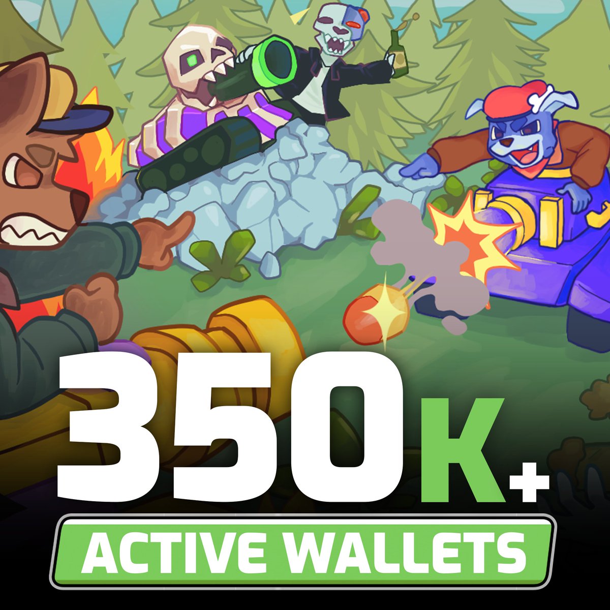 panzerdogs's tweet photo. 350K+ active Panzerdogs wallets on #Sui 📈

Bring it to the battlefield &amp; meet our 100k+ new players who joined us in the last 5 days 🦾 https://t.co/o5JFGwN26P