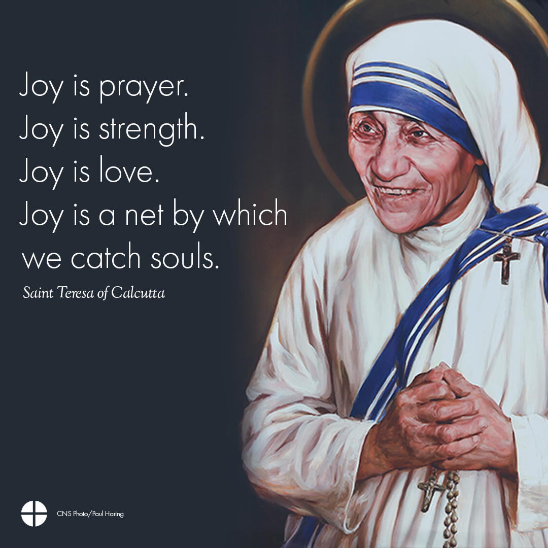 USCCB's tweet image. Today, we celebrate the feast of Saint Teresa of Calcutta. Let us ask Saint Teresa's intercession for the grace to be awake and aware of the needs of those around us and to respond with love and compassion, just as Jesus did. #USCCB