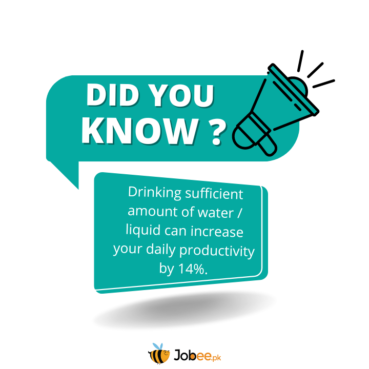 jobee_pk's tweet photo. Now that's an interesting work fact. No?

#Jobee #Jobs #facts #workfact #hiringnow #employment #success #JobsinPakistan #motivation #water #Jobeepk https://t.co/UsEcWO5nXk