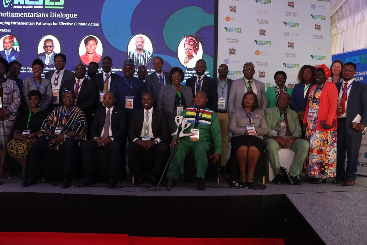 kas_ecssa's tweet photo. 🌍 Day 1 of the #ParliamentariansDialogue at #AfricaClimateSummit23 was a great success! 📷Theme: "Forging Parliamentary Pathways for Effective Climate Action," legislators from #APNCA and #CVF, and beyond are leading the way for #globalclimategoals. https://t.co/uir5TRy7i9