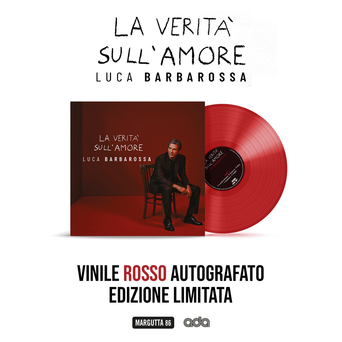 Ci siamo! Finalmente il disco, vinile e cd. Preorder su ada.lnk.to/veritasullamore @WARNERMUSICIT #AdaMusicItaly