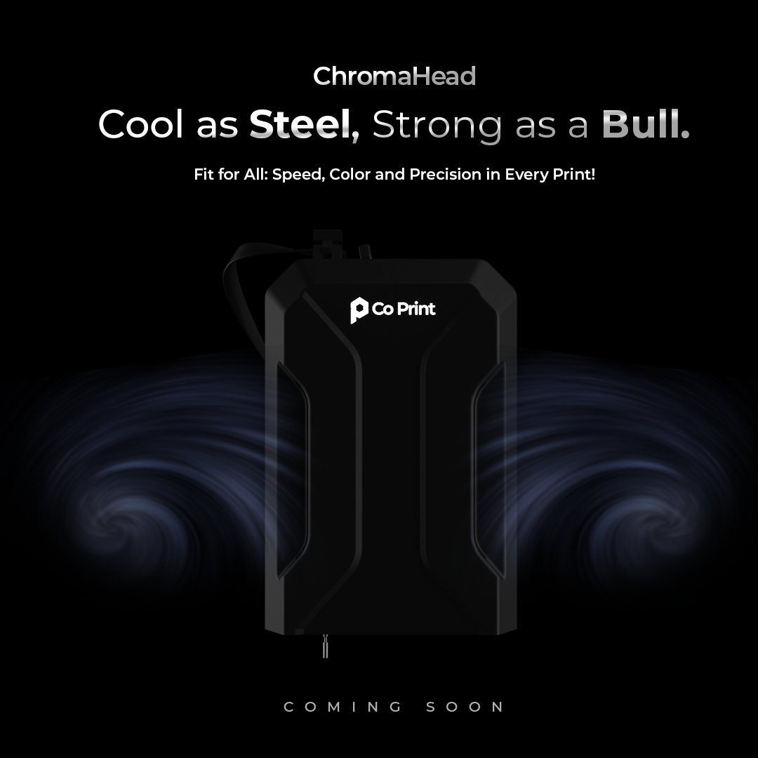 CoPrint3d's tweet photo. π Introducing ChromaHead: unmatched versatility in 3D printing. Our upcoming product ensures rapid, vibrant, and precise outputs across all printer platforms. Experience next-level precision.
Stay tuned! β¨
#coprint #multicolor3dprint #3dprint https://t.co/DV1WAjTk60
