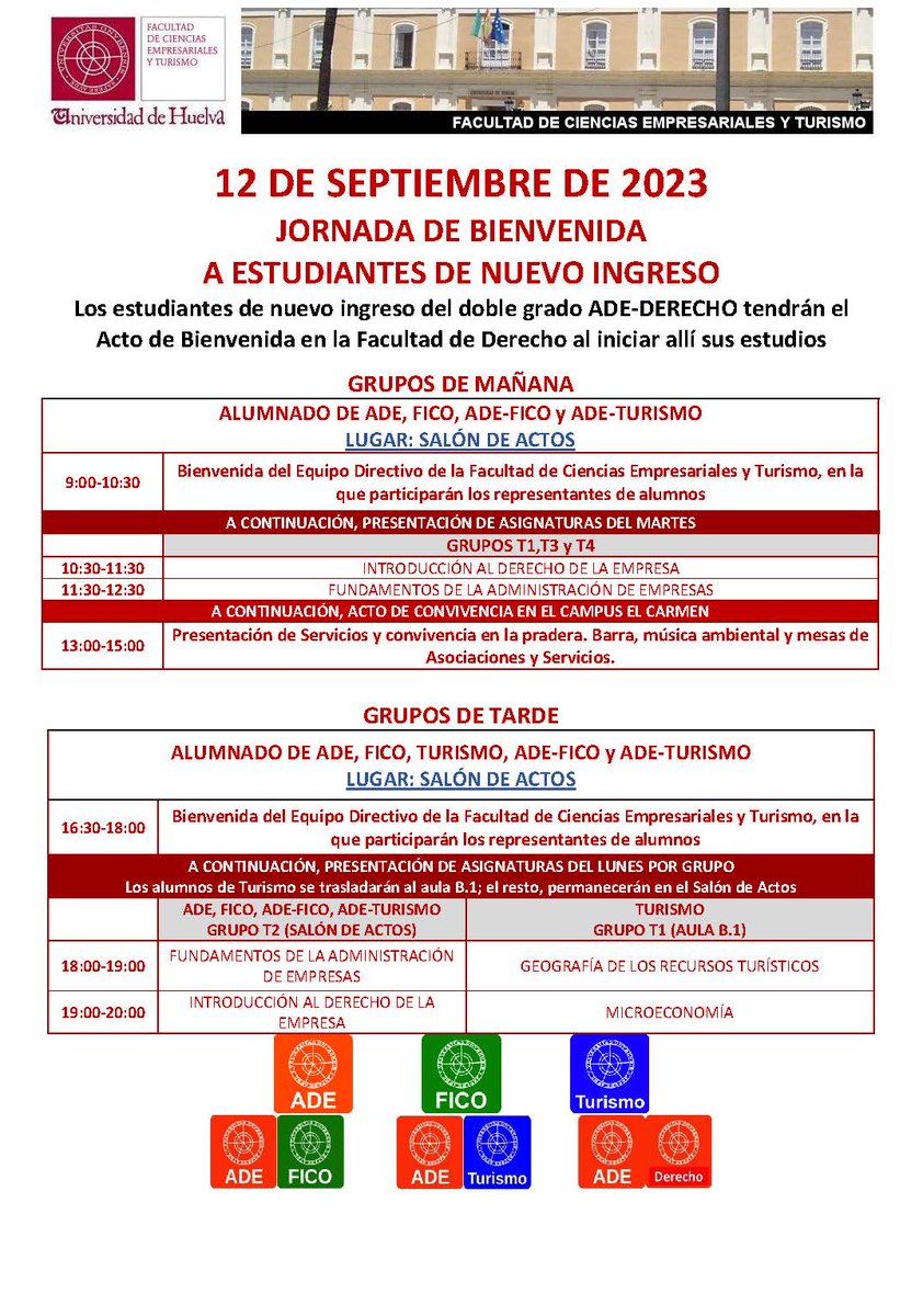 Fac. Emp. y Tur. UHU tweet media