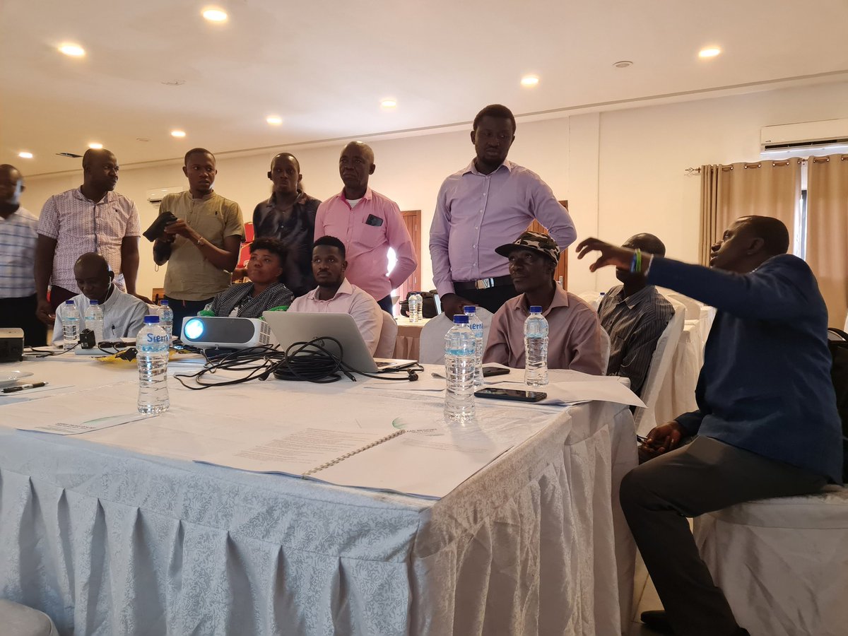 FAOSierraLeone's tweet photo. Collaboration in action! #FAOECTAD &amp; @WHO support Government of Sierra Leone to validate a National Strategy against future anthrax outbreaks in humans and animals. Thanks to #OneHealth MDAs &amp; our partners, @USAID @FAOAfrica @FAOemergencies https://t.co/5clBlmu1aF