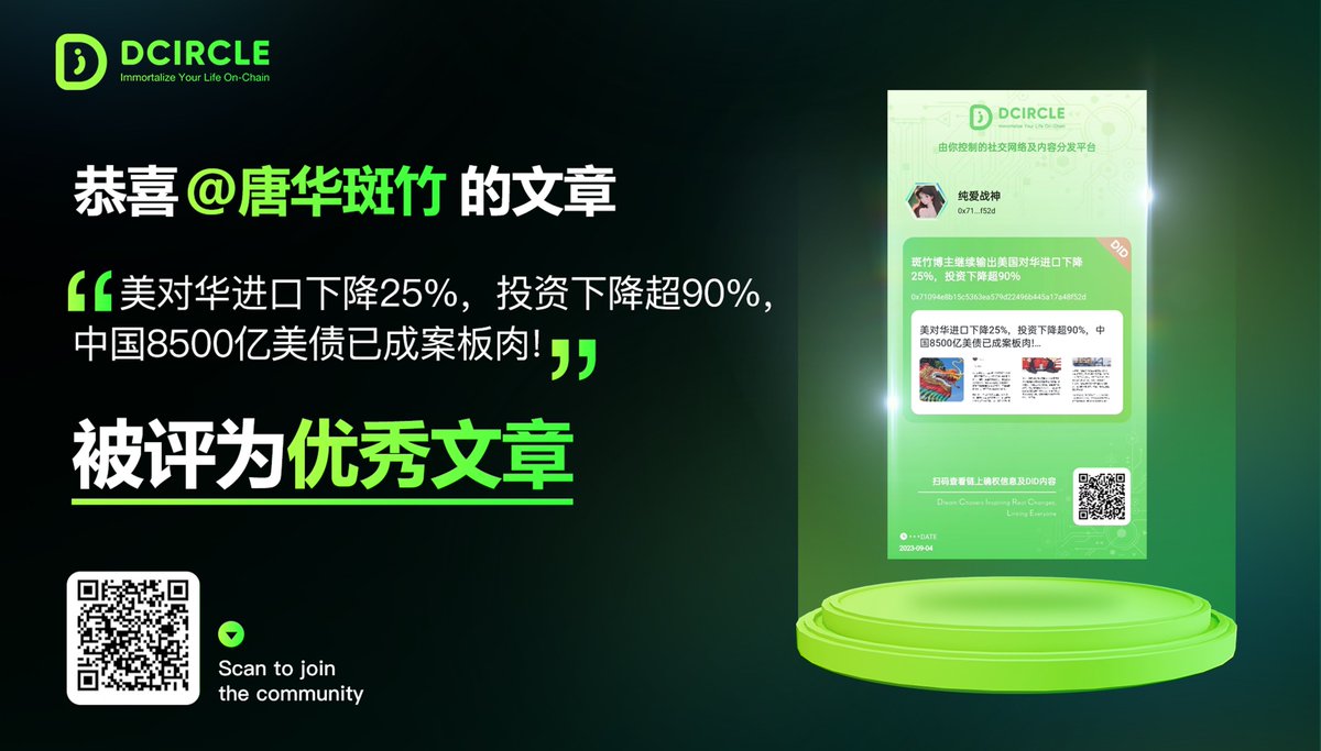 soex_club's tweet photo. 🎉 期待所有参与者接下来在 #DcircleSocial 分享更多创作和独特的故事!
🏆获奖地址:
0xe0F374aA81A1C4bF40b7f762F53195921Fc4a7Eb
0xf3baC4d21043391478F885391630143f8e98297a
0x5Ae7cF1B304e2A4e9B23330Ae2f6e5003773b9E5
0x7399c1af5A70541e8c0ed2c0940dA534d3416143
#DID #Dcircle #Web3
🚀发奖记录:
https://t.co/857ZfuuoRJ