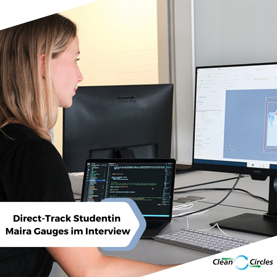 In diesem #Interview wird die Stipendiatin Maira Gauges vom @CleanCircles Direct-Track-Programm vorgestellt. Das Programm richtet sich an Bachelor-Studentinnen, die im Bereich der #Energieforschung promovieren möchten: shorturl.at/bvBHT