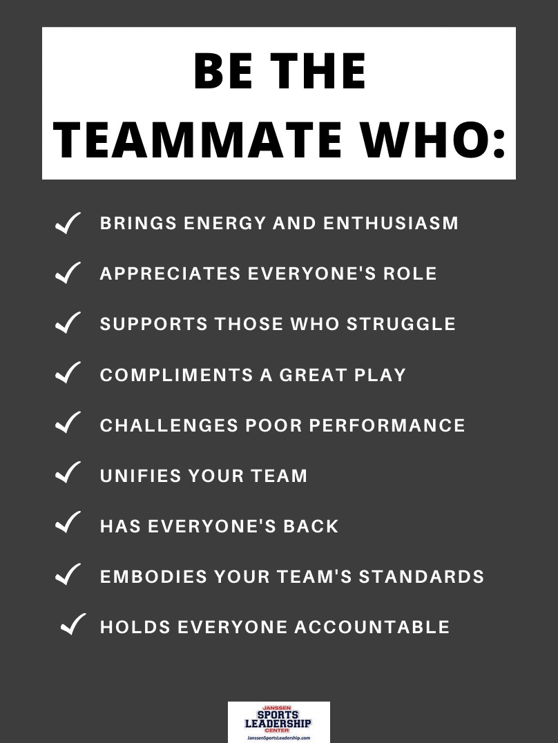 BE THE TEAMMATE WHO: