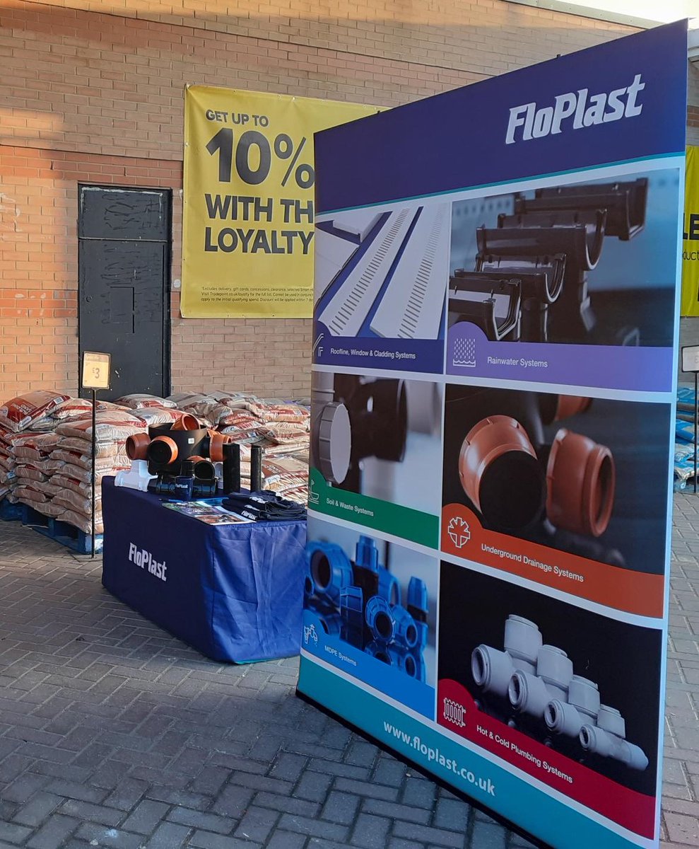 We're in B&amp;Q Tunbridge Wells today, offering lots of product advice and some FloPlast freebies to customers.

#tradedays #products #rainwater