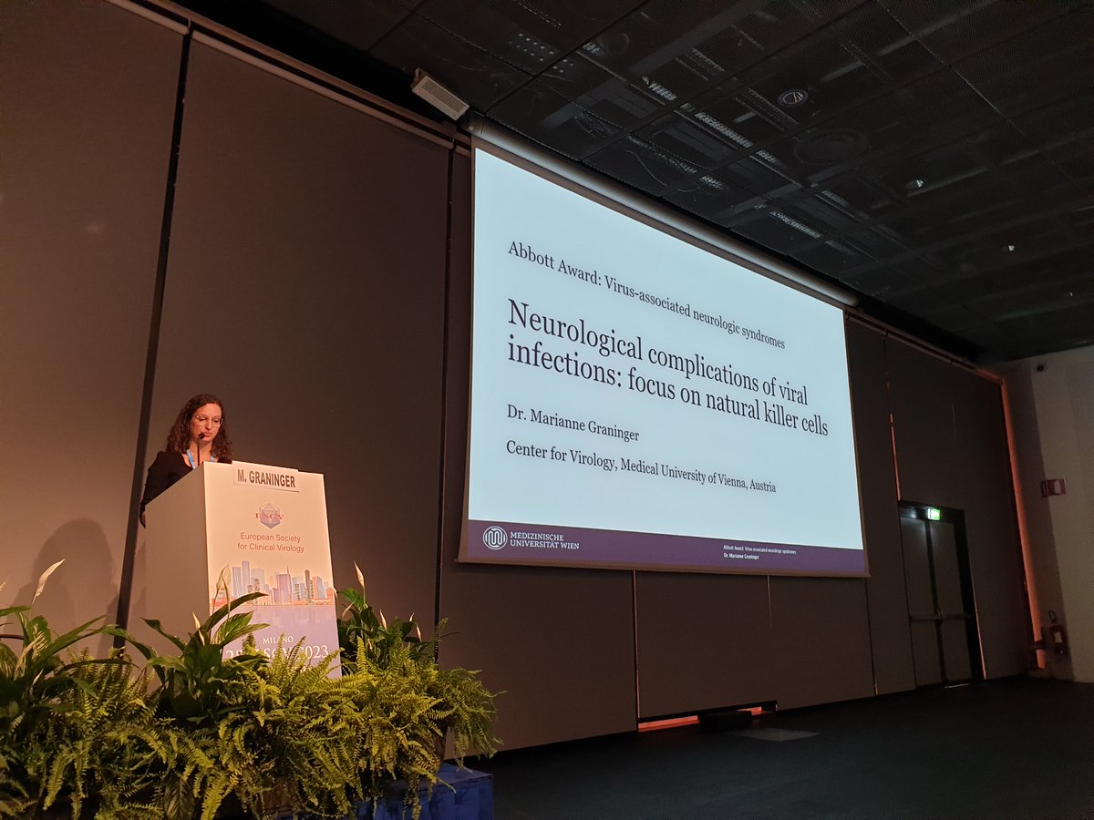 ESCVirology's tweet photo. ✨ 📷 Congratulations to  Marianne Graninger who was named the Abbot award winner at #ESCV2023 
@m_graninger https://t.co/1XXh8qRpts