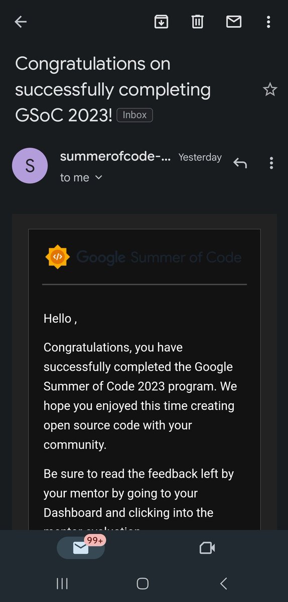 Passed the final evaluations of Google Summer of Code (GsoC) 2023 with <a href="/videolan/">VideoLAN</a> 🚀

#gsoc #opensource #videolan