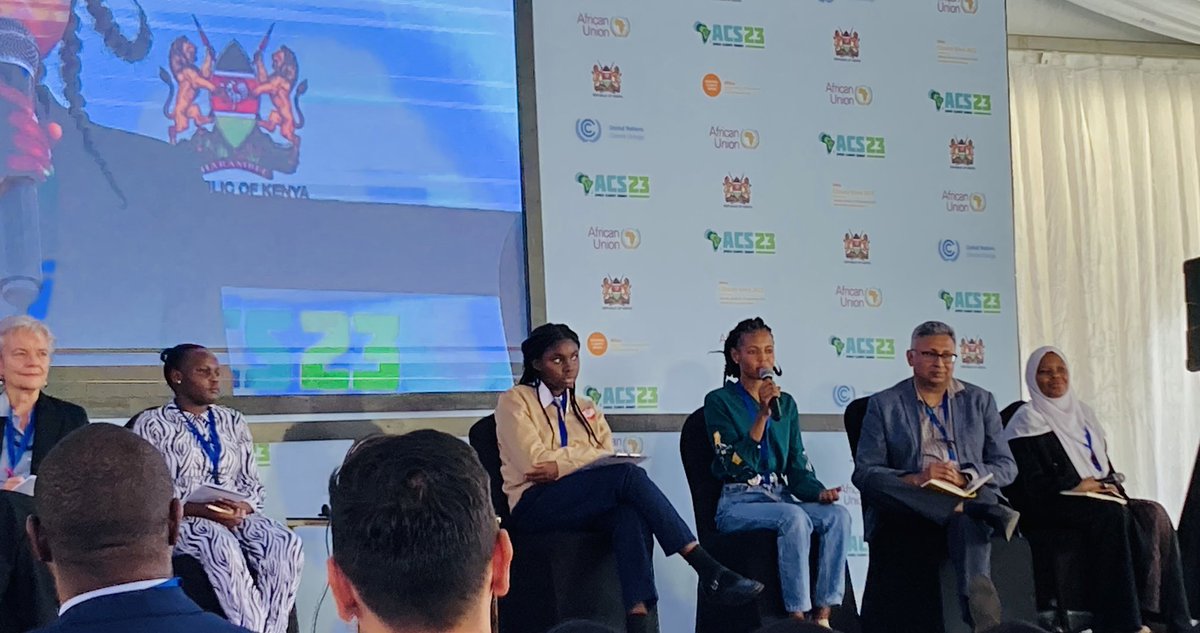 “Climate Change is running; we are walking… young people are not the future - we are the present”.

Powerful interventions at #AfricaClimateSummit23 side event with early career professionals involved in various #OceanClimateAction initiatives.