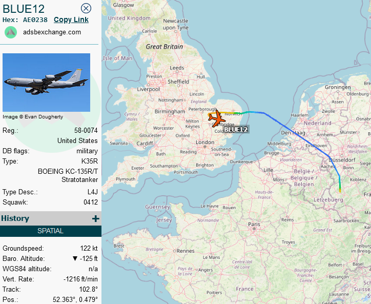 SirListenalot's tweet image. #KC135 #AE0238 relocated from Spangdahlem to Mildenhall as #BLUE12. Yesterday #BLUE13 moved to Pease. So it won't be long till two "TX" and one "FM" #F16 will depart Spang (for Shaw?)