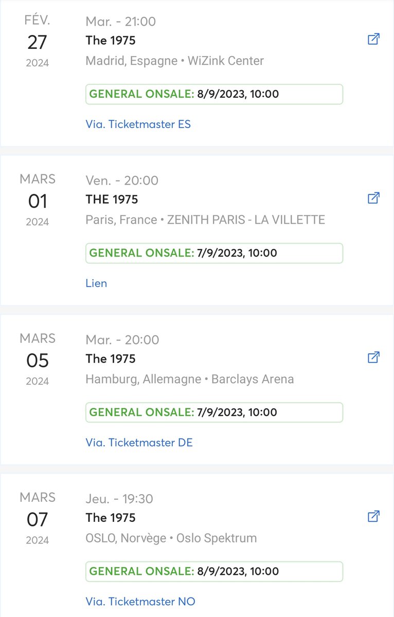 AB0UTL0U's tweet photo. Hi @the1975 @jamieoborne
Can you explain why some general sales are happening on the 7th, despite you never communicating about that?
Also, is there a presale happening for the Europe dates? Cause only ticketmaster UK seems to be mentioning one https://t.co/ayLqj2207B