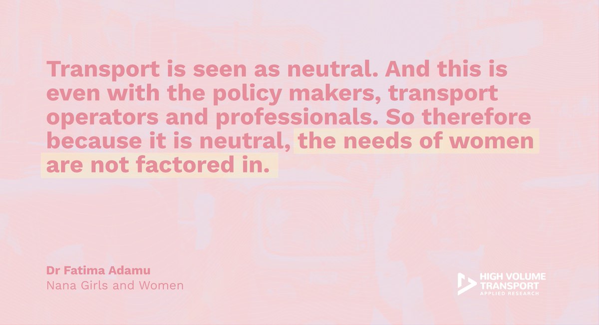 🚀 The new season of #reimaginingmotion has landed! Season 3 of the HVT #podcast kicks off with @AdamuFatima of @NanaEmpowerment discussing discrimination against women #transport users in #Nigeria & across LICs. Tune in via your favourite podcast platform now 🎧