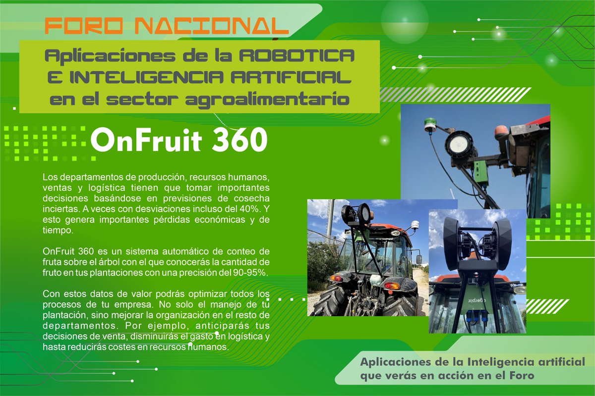 Hoy os presentamos OnFruit 360, desarrollado por Agerpix, es un sistema automático de conteo de fruta sobre el árbol con el que conocerás la cantidad de fruto en tus plantaciones con una precisión del 90-95%. Donde verlo?⤵️