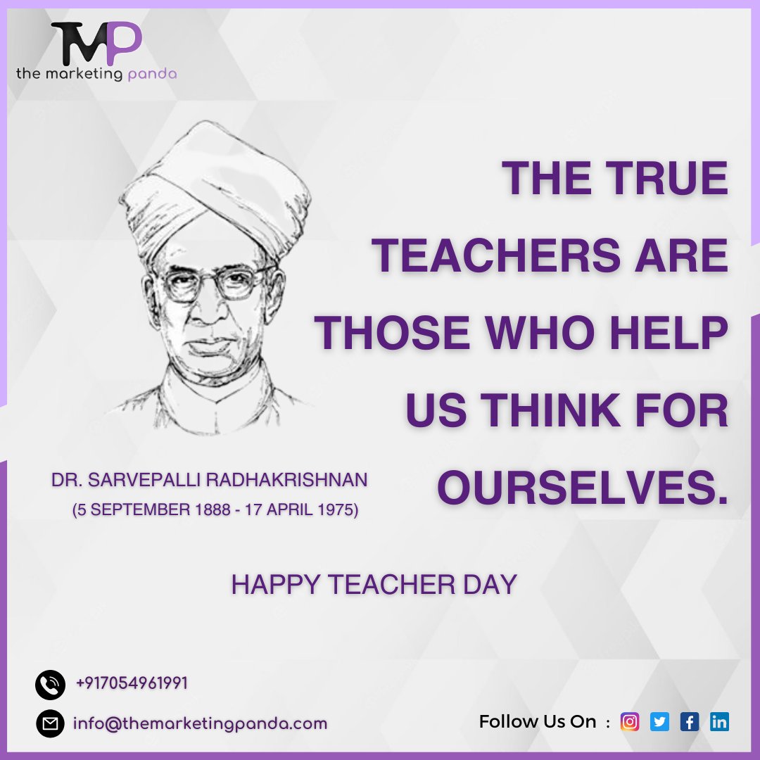 _marketingpanda's tweet photo. Happy Teachers Day All❤

Follow Us @_marketingpanda
.
.
.
.
#digitalmarketingagency #digitalmarketing #socialmediaagency #topicalpost #socialmedia #growyourbusines #TeachersDay2023 #TeachersDay  #teachersofinstagram #remembering #DrSarvepalliRadhakrishnan https://t.co/HopLlprfjr