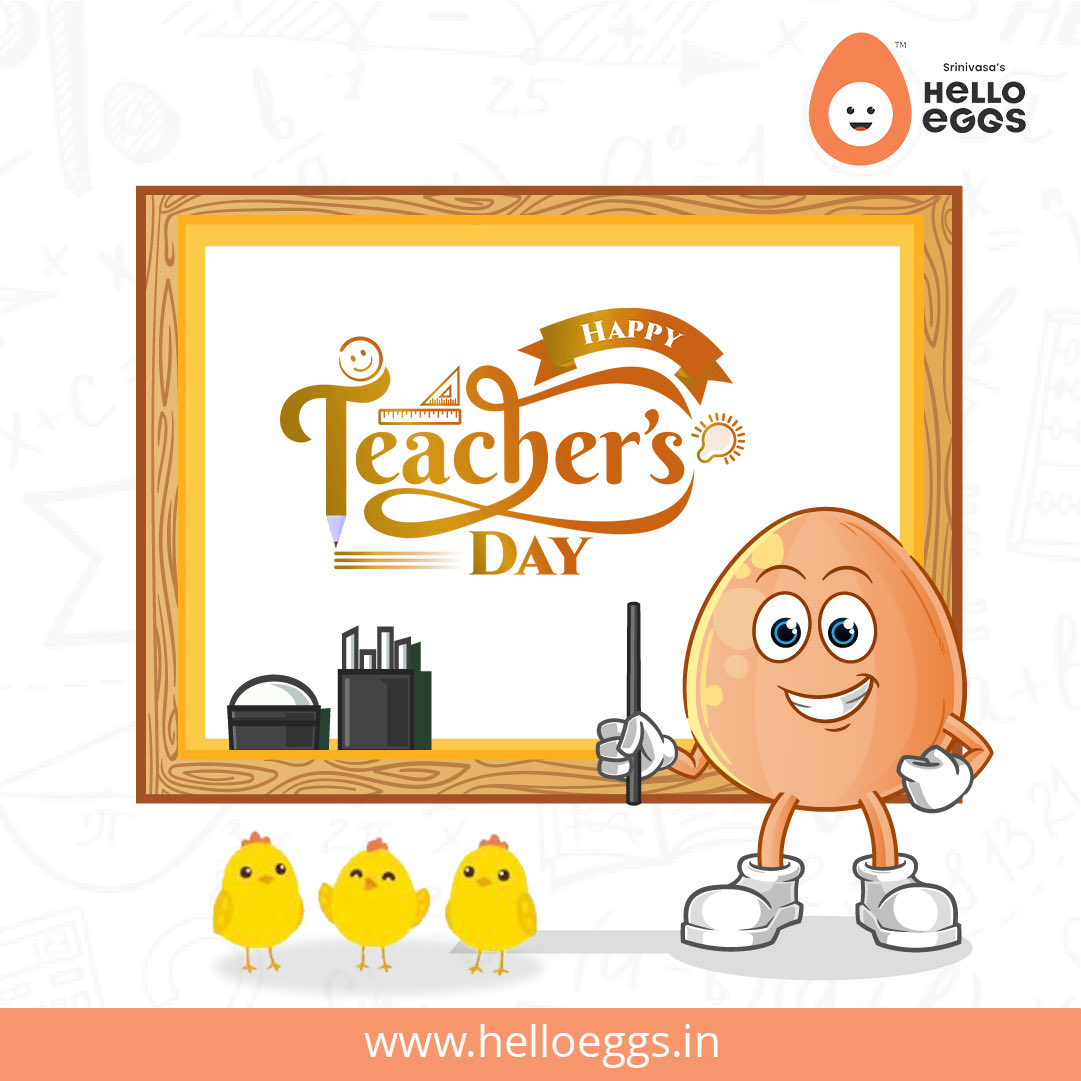 “Happy Teachers’ Day to the mentors who shape our future.”

#helloeggs #SrinivasaFarms #teachersday #ThankATeacher #WorldTeachersDay #teacherappreciationgifts #educatorsrock
#inspiringteachers #GratefulStudents #TeacherOfTheYear
#TeachingHeroes #teacherlove #teacherlife