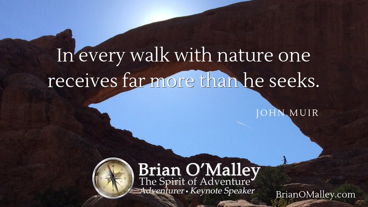 3PrinciplesLife's tweet image. In every walk with nature one receives far more than he seeks.~John Muir
BrianOMalley.com
#inspiration
#nature