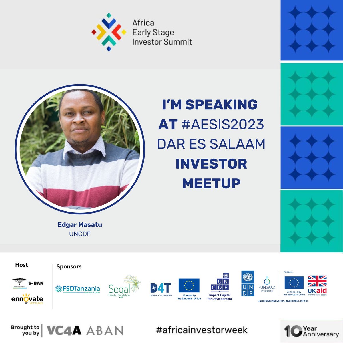 #AESIS 2023 How can we unlock technical and funding to Tanzanian start ups? Join me for the conversation.