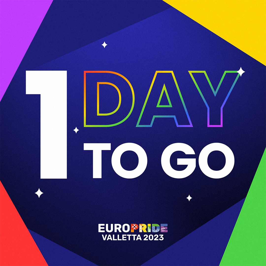 Euro Pride kicks off TOMORROW! 🌟🌈

Get ready for an exciting 10 days filled with a diverse range of shows and spectacles celebrating love, equality, and diversity! We can't wait to see you there. 👀

#EuroPride2023 #EqualityFromTheHeart #pride #gaymalta