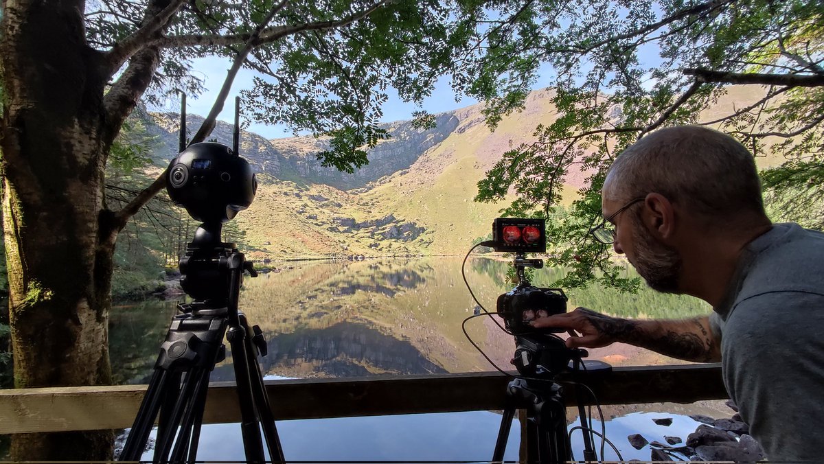 AgritechA's tweet image. What an incredible day capturing immersive 3D video at Glentenassig Forest! Our latest production featured the stunning Insta Sphere aerial 360 video. #VideoProduction #ImmersiveMedia #360Video #GlentenassigForest #AerialFootage #Innovation #Creativity #VisualStorytelling #MTU
