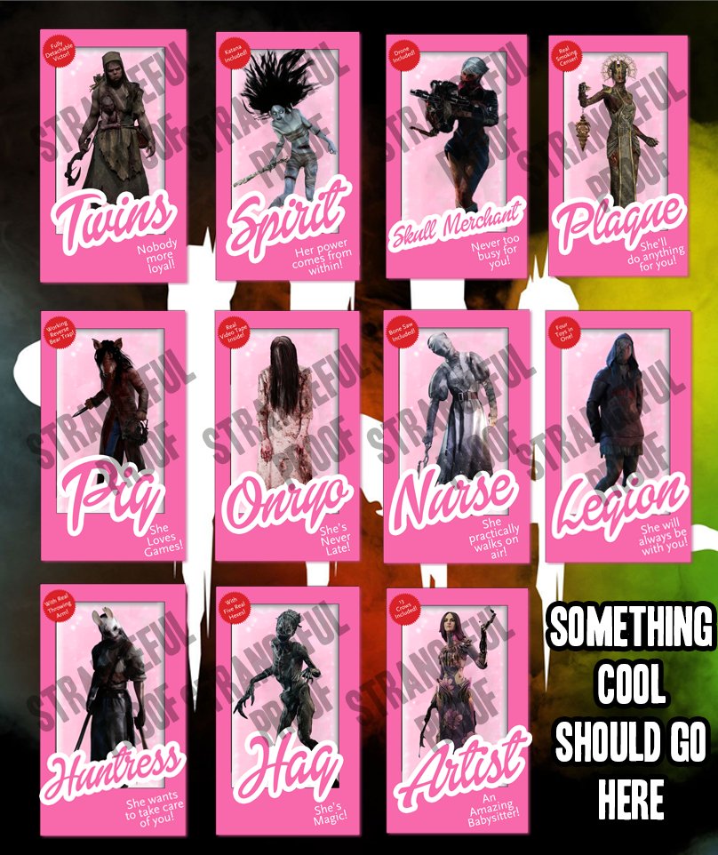 Do you like my #DeadbyDaylight #Barbie stickers?  Because I do!