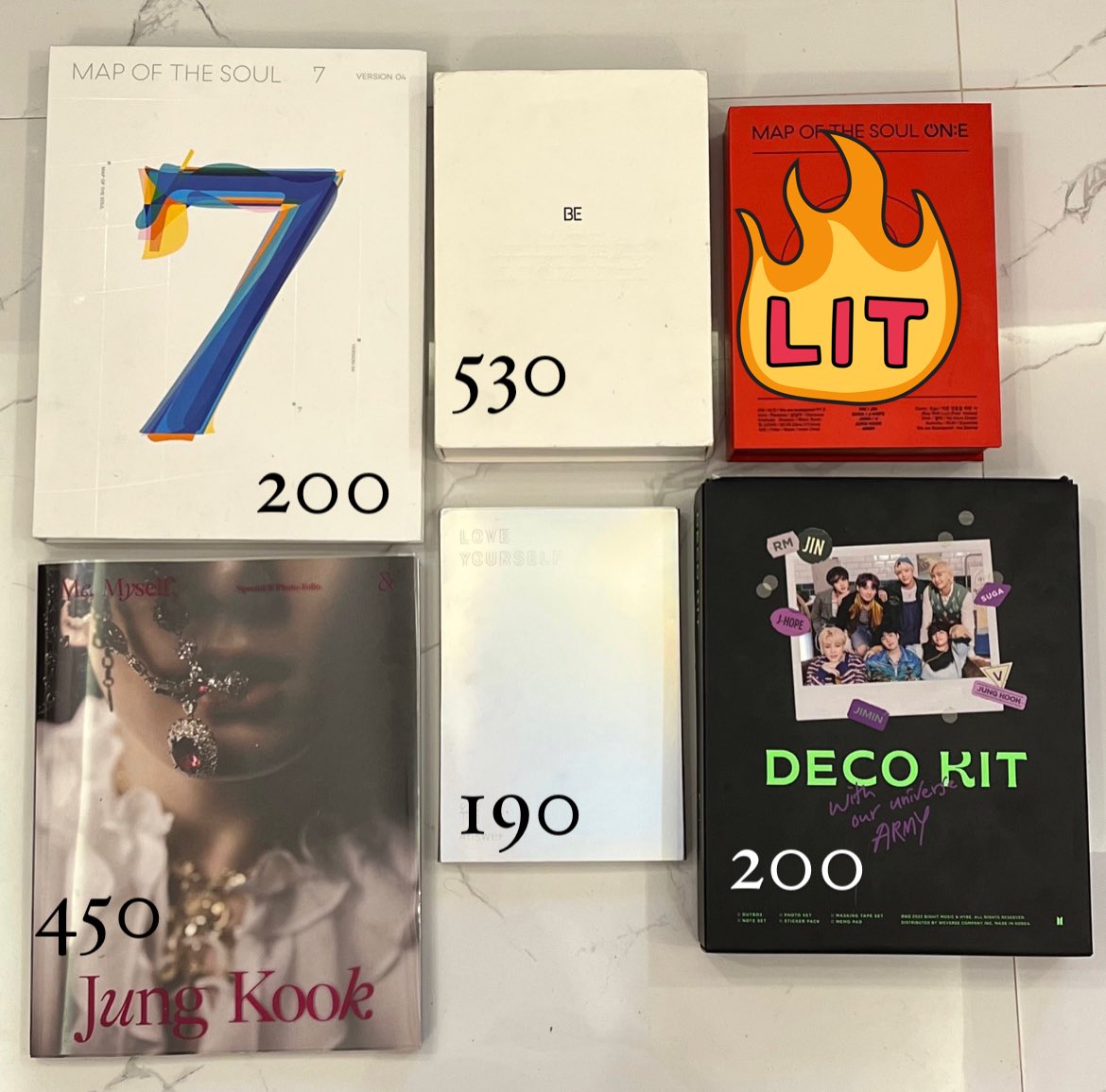 jjkscartz's tweet photo. help rt ! 

wts lfb bts bangtan map of the soul 7 ver 4 be deluxe album love your self lys answer e deco kit jungkook photo folio fofo uns unsealed mots on:e dvd ph https://t.co/Ju16hWgaGI