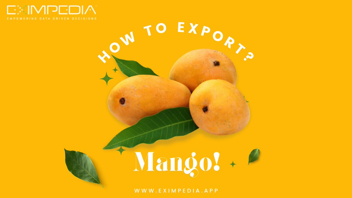 digi_neeraj's tweet image. 🌟Exporting mangoes 🥭 from India requires careful planning and adherence to various regulations and guidelines. Here&apos;s a step-by-step guide - shorturl.at/dJL29 #eximdata #exportimportdataIndia
#exportimportdataofmango #exportimportdataprovider