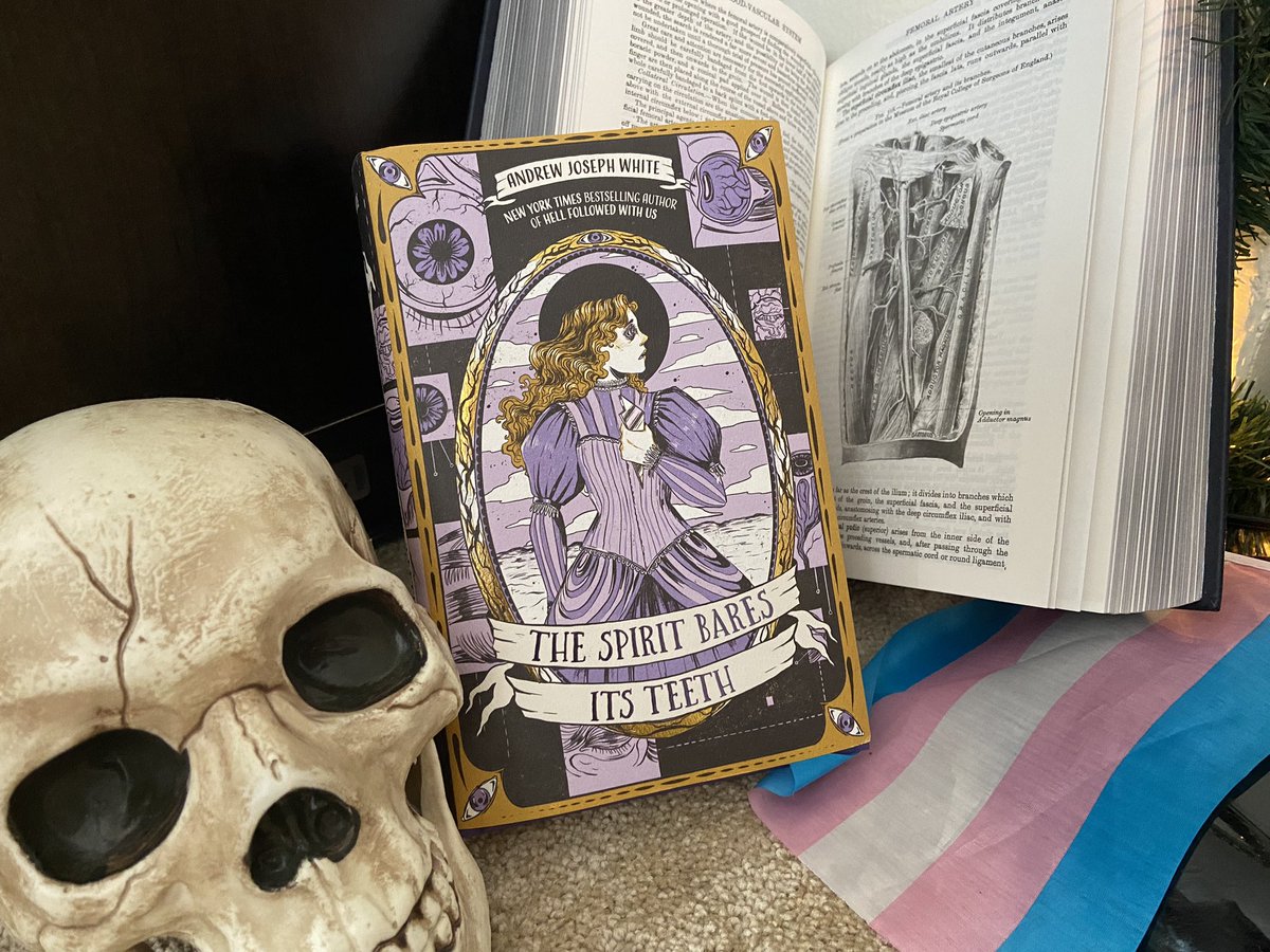 Welcome, little surgeon 🌙

THE SPIRIT BARES ITS TEETH comes out today. My seething, nasty book about trans &amp; autistic kids SURVIVING - and surgery - and ghosts - is finally out.

Pick up a copy, support queer &amp; disabled youth, and piss off your local transphobe.