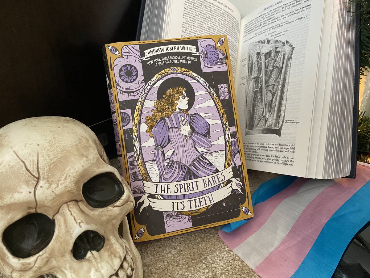 Welcome, little surgeon 🌙 THE SPIRIT BARES ITS TEETH comes out today. My seething, nasty book about trans & autistic kids SURVIVING - and surgery - and ghosts - is finally out. Pick up a copy, support queer & disabled youth, and piss off your local transphobe.