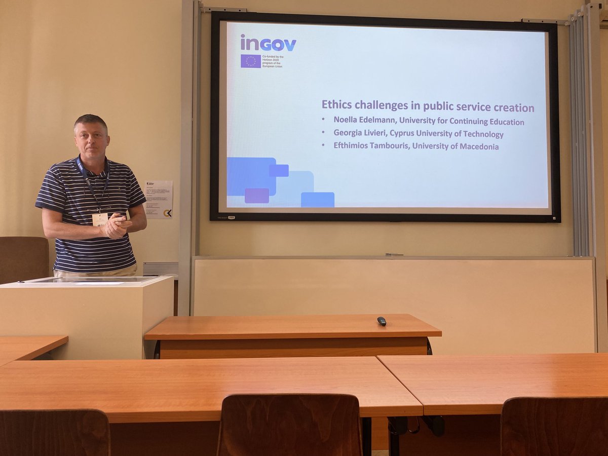 Presenting ethics research within ⁦<a href="/inGOV_project/">inGOV</a>⁩ at #EGOV2023!