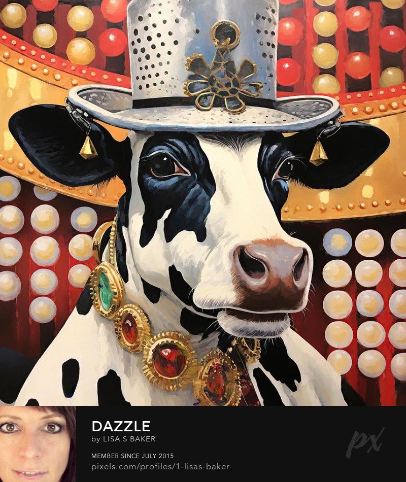 LisaSBaker444's tweet photo. Check out Dazzle ~~ Here: https://t.co/p9oJJum28U
#dazzle #cow #cows #cowlover #Holstein #painting #art #artwork #artforsale #buyintoart #LasVegas #showcow #AYearForArt #artmatters #homedecor #collectart #interiordecor #giftideas #giftshop https://t.co/NNFpCTafm9