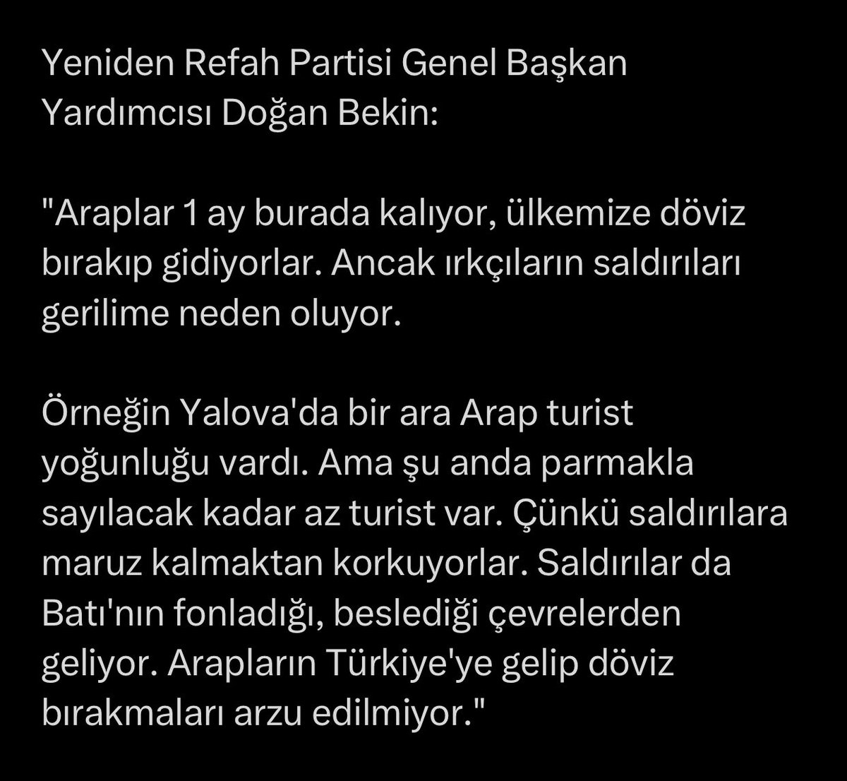 Sayın <a href="/DoganBekin/">Doğan Bekin</a> çok yerinde ve önemli bir açıklama yapmış.