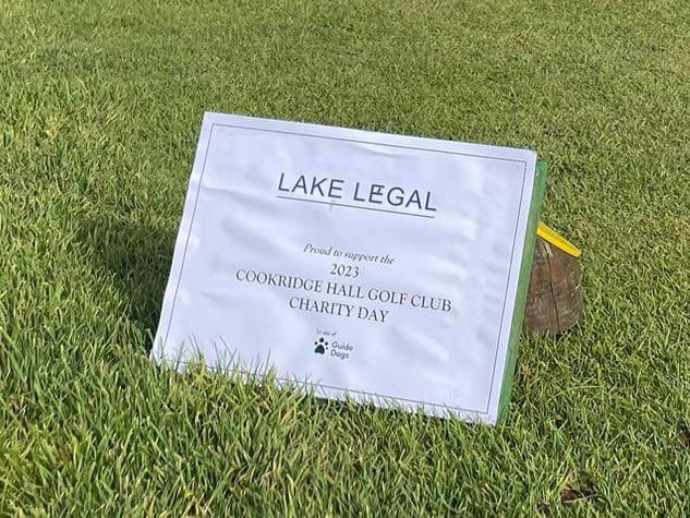 lake_legal's tweet photo. It was a pleasure to sponsor the 9th hole at @CookridgeGC in aid of @guidedogs. Well done to everyone who took park and raised so much money for a brilliant cause ⛳️ https://t.co/7UoiIvA1Vj