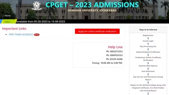 htTweets's tweet photo. #CPGET 2023 Counselling phase 1 registration begins
https://t.co/z5dIoSMANI https://t.co/ZgqKDSczAV