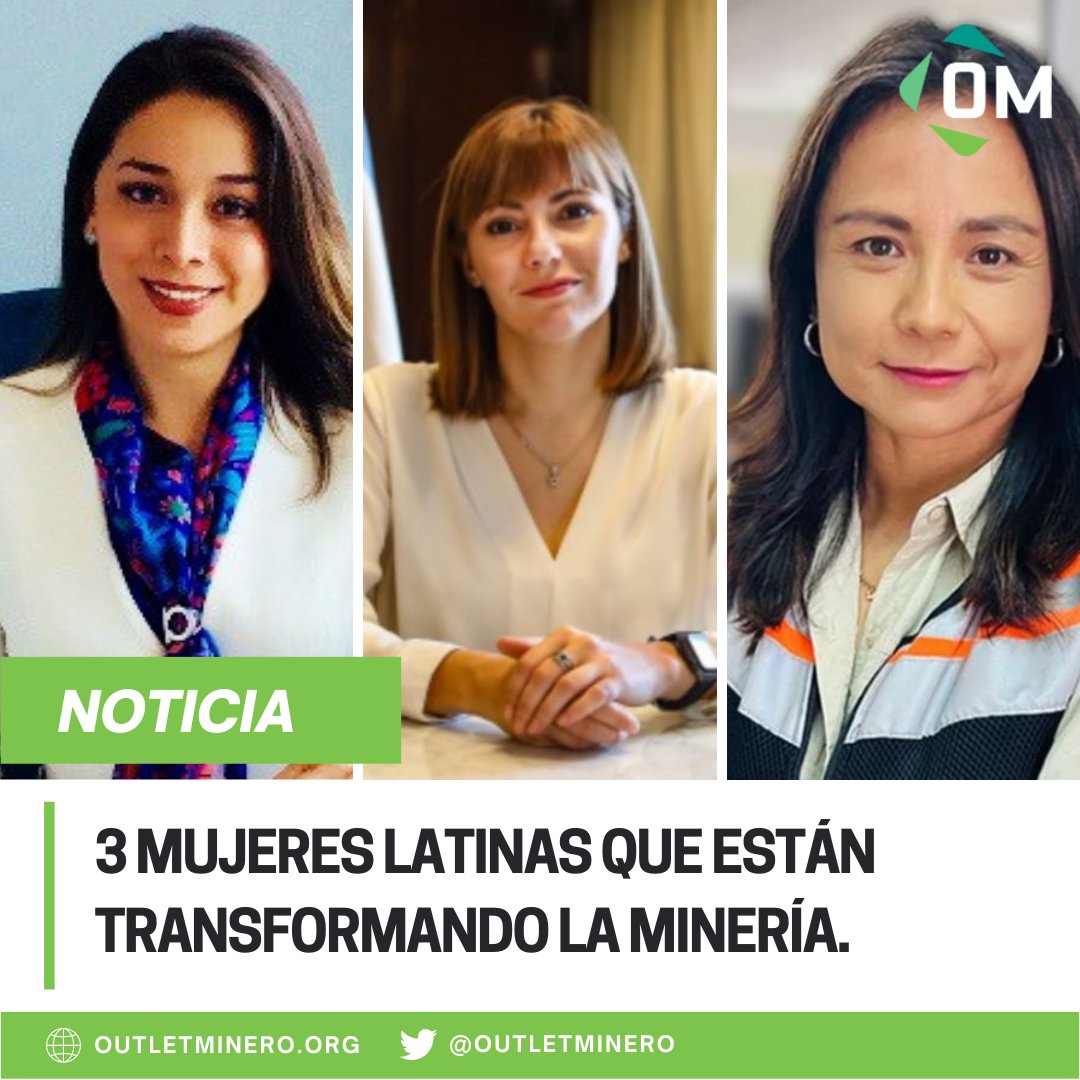 🟣3 mujeres líderes que están transformando la industria de la #minería a nivel mundial🌎desde donde contribuyen a mejorar las condiciones laborales, sociales, económicas y de inclusión para otras mujeres.💜

Ver nota: 👉outletminero.org/3-mujeres-lati…