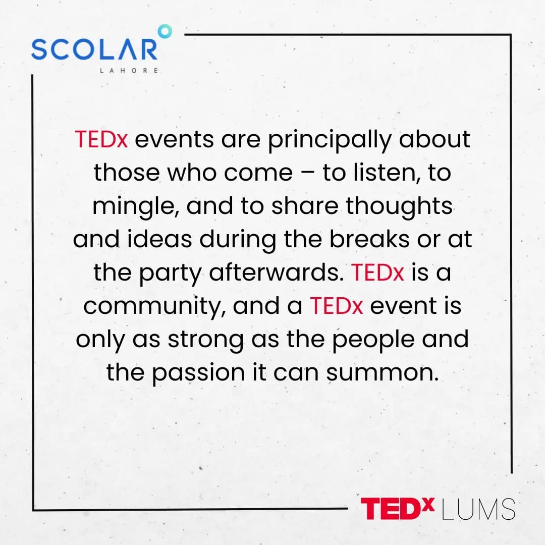 TEDxLUMS tweet picture