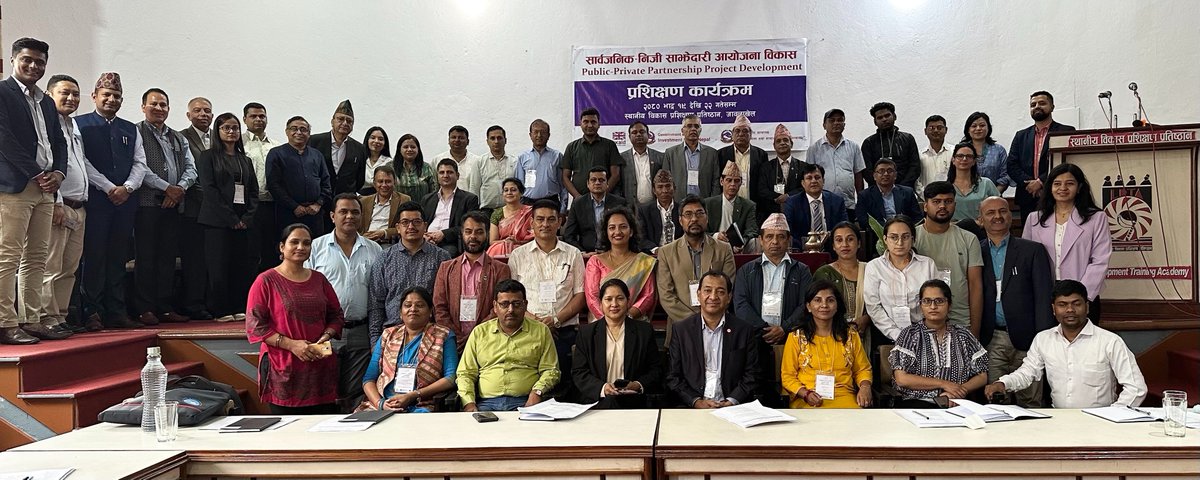 Today marks the beginning of the 4-day training on Public-Private Partnership Project Development held at Local Development Training Academy. <a href="/SudridhNURP/">Sudridh-NURP</a> is organising and facilitating the event with the support from <a href="/mofaganepal/">सङ्‌घीय मामिला तथा सामान्य प्रशासन मन्त्रालय</a> MoUD <a href="/IBNOffice/">Office of the Investment Board Nepal🇳🇵</a> TDF &amp; <a href="/NifraBank/">Nepal Infrastructure Bank Limited</a>. <a href="/UKinNepal/">UK in Nepal 🇬🇧🇳🇵</a> #PPP