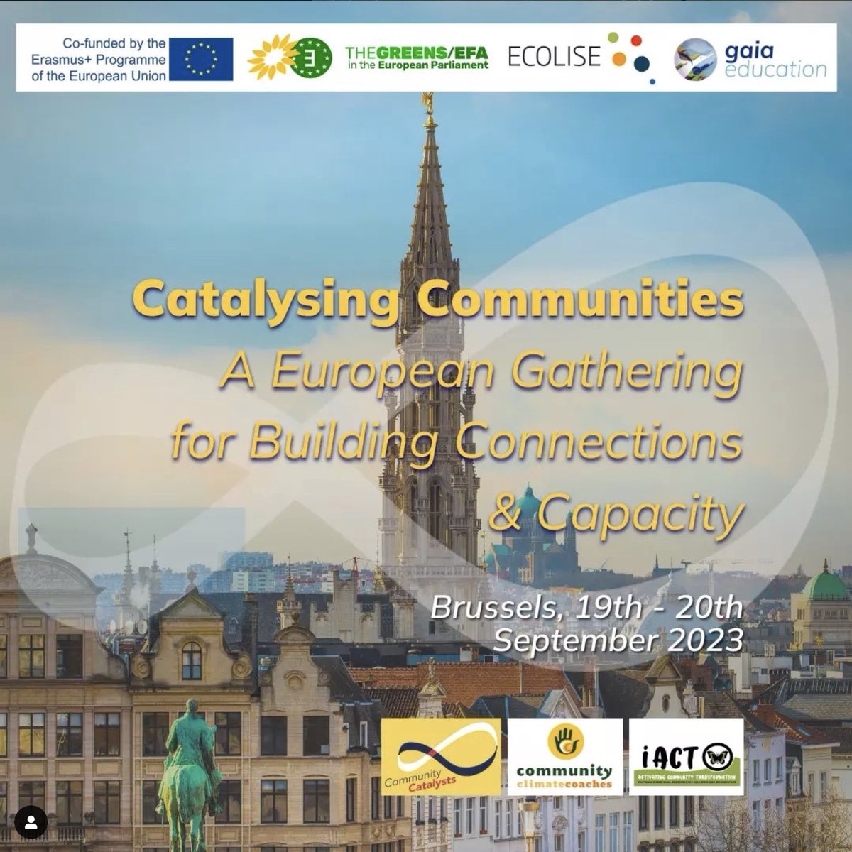 CfF_Communities's tweet photo. Are you a  practitioner or part of an initiative and organisation in Europe that is  catalysing the transition of local communities towards sustainable  &amp; regenerative futures?

Then join us this September for a unique international gathering in Brussels!
https://t.co/U6KYUIbK2l https://t.co/vSnkHFtDdD