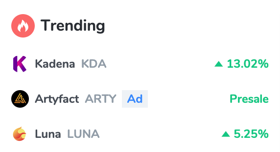 Kadena is trending!!! $KDA