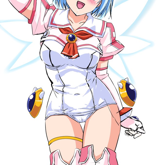 昨日のジブリールらくがきを清書、修正中