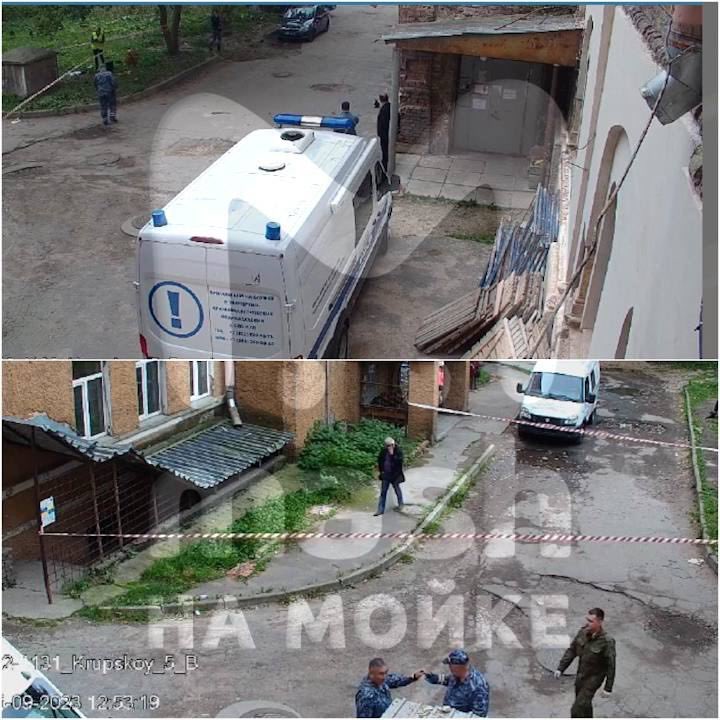 nexta_tv's tweet photo. In #SaintPetersburg, an explosion occurred near the military registration and enlistment office building on Krupskaya Street. An improvised explosive device went off in the ventilation shaft leading to the bomb shelter.
The FSB is on the scene. At the moment the details are unknown.