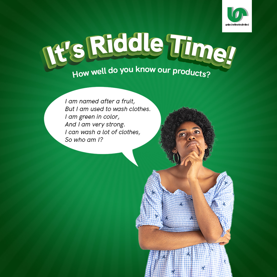It's Riddle Time! Let's see how well you know our products. 

#unitedrefinerieslimited #urlsince1935
