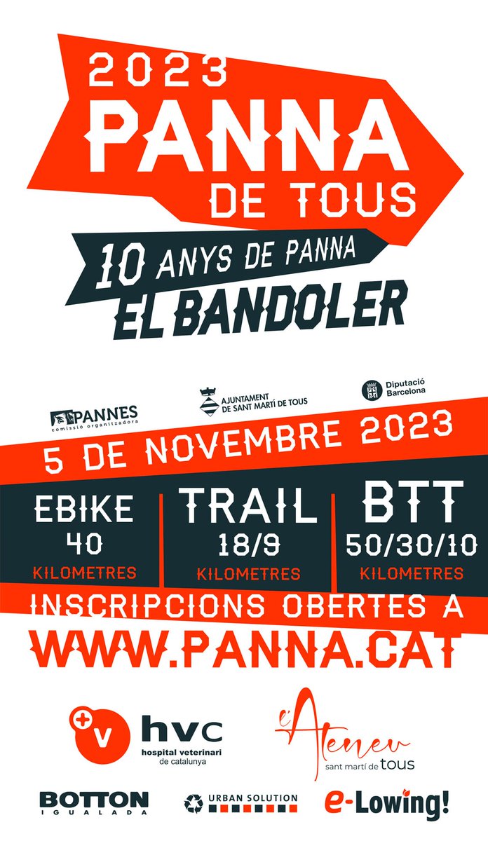 En el marc de la Festa Major, els Pannes van presentar la <a href="/CursaPanna/">CursaPanna</a>, que arriba ja a 10 anys!🥳

🚵🏼‍♀️Recorreguts amb els millors trams de totes les edicions
👕Nova imatge i una samarreta per l'ocasió

✏️Inscripcions a partir del 12/09!

➕ info a panna.cat