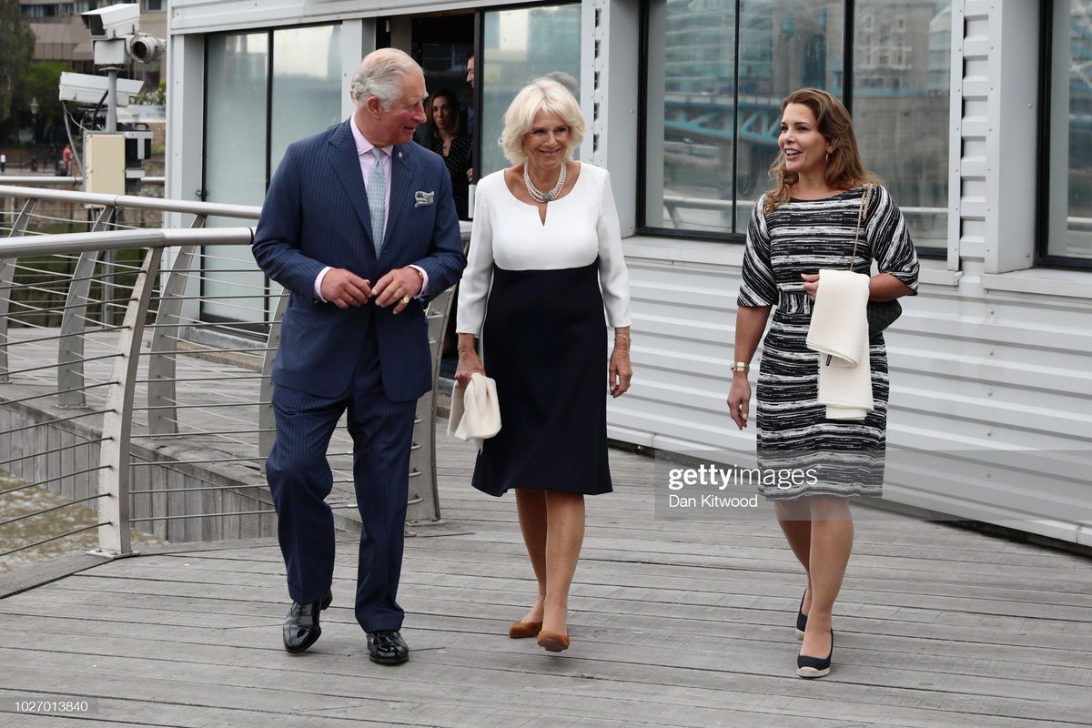 #OTD ☸️ King Charles and Queen Camilla, then The Prince of Wales and Duchess of Cornwall visit the 'Maiden' Yacht on Sep 5, 2018 in London.

The Yacht was famously used by the first all-female crew to sail in @TheOceanRace in which they finished second in 1990.
