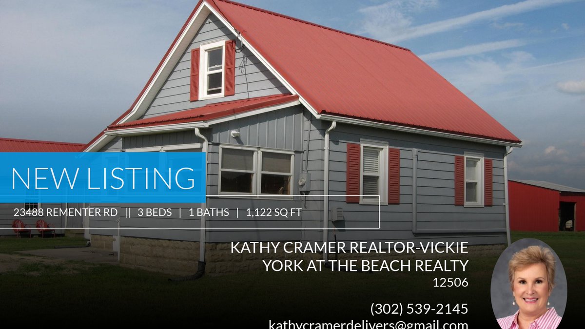 kathycramer's tweet photo. 📍 New Listing 📍 Take a look at this fantastic new property that just hit the market located at 23488 Rementer Rd in Georgetown. Reach out here or at (302) 539-2145 for more information

Kind Regards,
Kathy Crame... https://t.co/711ybyodgh https://t.co/meRLjDodND
