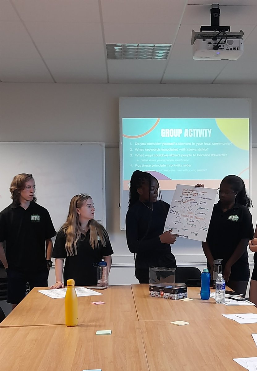 During our meeting yesterday evening, Youth Councillors were involved in a consultation around Stewardship. Thank you HGGT for delivering a fun and engaging workshop!