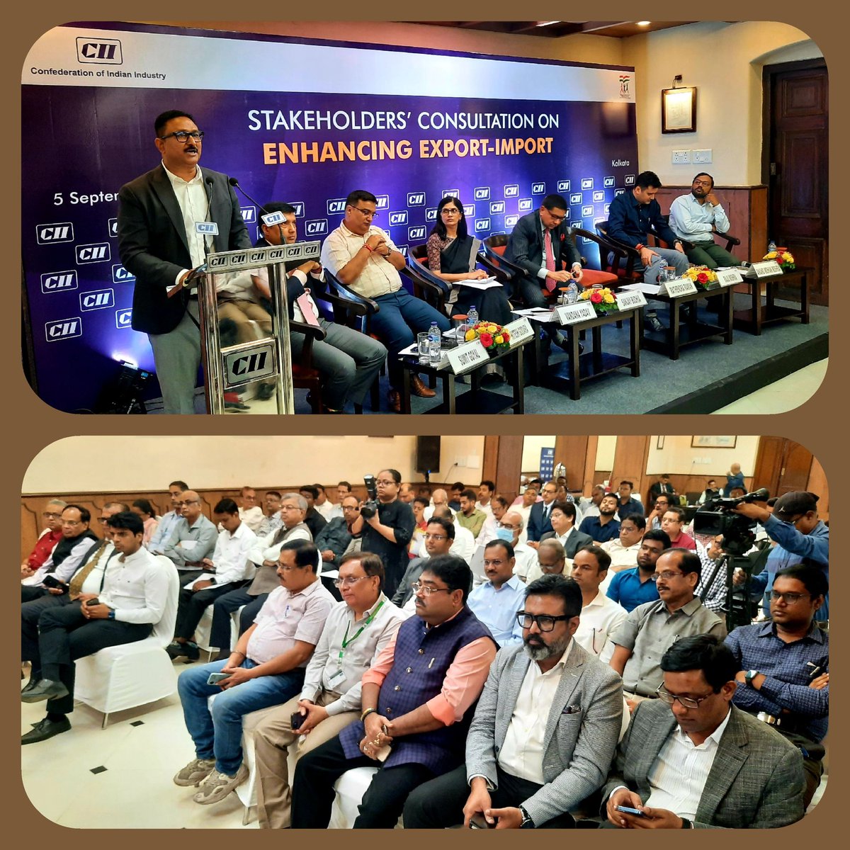 SMPort_Kolkata's tweet photo. @SMPort_Kolkata plans to increase capacity to 115 million tons from the present 87 million tons - said Shri Rathendra Raman, Chairman at Stakeholders' consultation on enhancing Export-Import organised by @FollowCII at Kolkata today. 
@shipmin_india 
@PIB_ShipMin 
@PIBKolkata https://t.co/xyqXrNt2wV